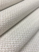 Load image into Gallery viewer, Perennials Nit Whitty Indoor Outdoor Water &amp; Stain Resistant Ivory Beige MCM Mid Century Modern Basketweave Upholstery Fabric WHS 4358