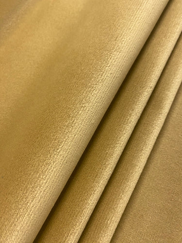 Designer Water & Stain Resistant Performance Wheat Beige Velvet Upholstery Fabric STA 4419
