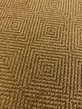 Load image into Gallery viewer, Designer Caramel Brown Diamond Geometric Upholstery Fabric WHS 4331