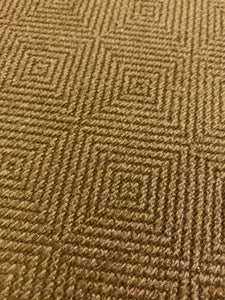 Designer Caramel Brown Diamond Geometric Upholstery Fabric WHS 4331