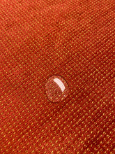 Load image into Gallery viewer, Designer Water &amp; Stain Resistant Rusty Red Beige Chenille MCM Mid Century Modern Upholstery Fabric WHS 4332