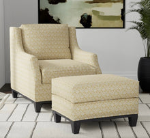 Load image into Gallery viewer, Spanish Made Damask Brocade Mustard Gold Beige Upholstery Drapery Fabric CF