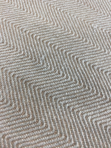 1.8 Yard Designer Mint Green Beige Herringbone Belgian Linen MCM Mid Century Modern Water & Stain Resistant Upholstery Fabric WHS 4453