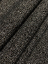 Load image into Gallery viewer, Designer Water &amp; Stain Resistant Charcoal Grey Black Tweed MCM Mid Century Modern Upholstery Fabric WHS 4337