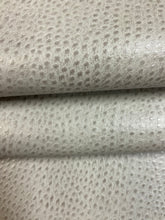Load image into Gallery viewer, 1.75 Yard Designer Aqua Seafoam Grey Ostrich Animal Skin Pattern Faux Leather Upholstery Vinyl WHS 4521