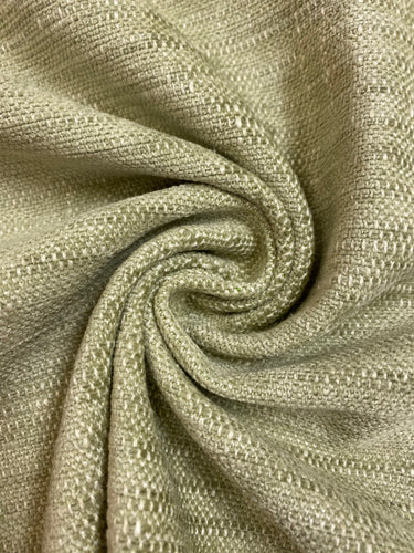 Designer Sage Green Cream Chenille Upholstery Fabric WHS 4522