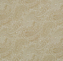 Load image into Gallery viewer, Spanish Made Mustard Gold White Paisley Upholstery Drapery Fabric CF