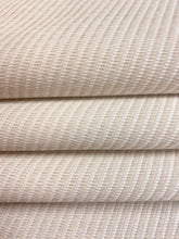 Load image into Gallery viewer, Designer Indoor Outdoor Beige Cream Diagonal Stripe Water &amp; Stain Resistant Upholstery Drapery Fabric WHS 4469