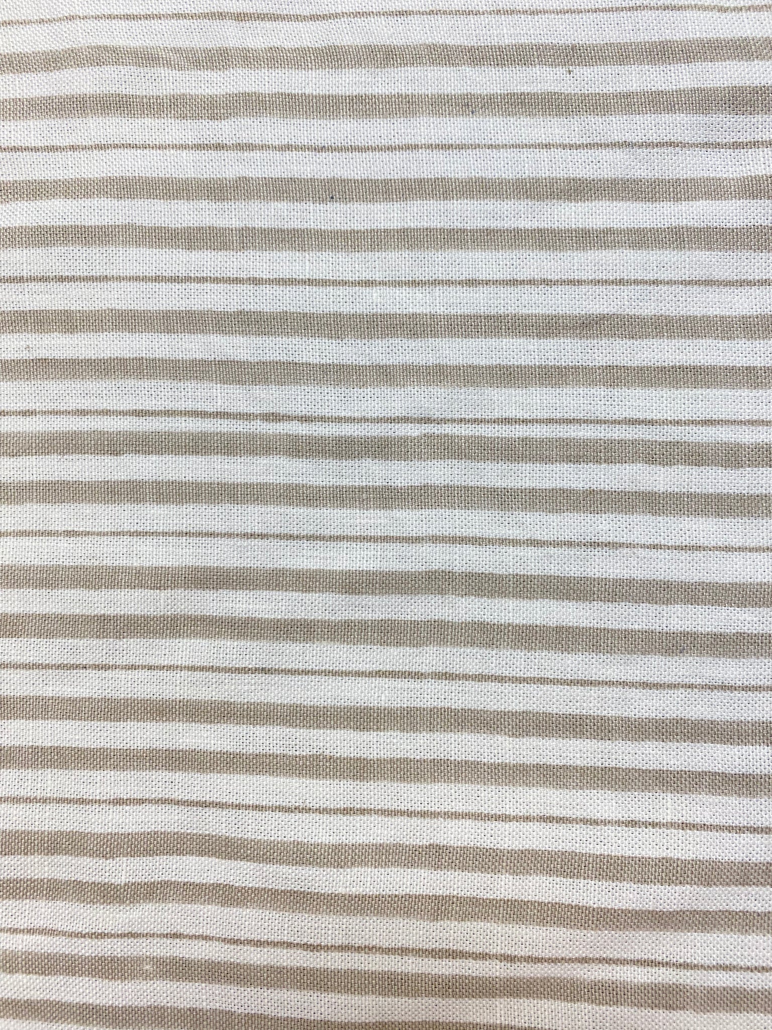 Designer buy Beige Yellow Stripe Belgian Linen Upholstery Drapery Fabric WHS2023