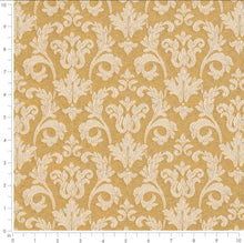 Load image into Gallery viewer, Spanish Made Damask Brocade Mustard Gold Beige Upholstery Drapery Fabric CF