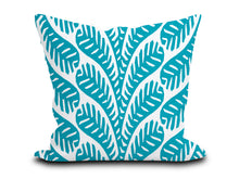 Load image into Gallery viewer, Custom Pillow Cover in Thibaut Ginger Turquoise  - One Side