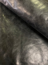 Load image into Gallery viewer, 532 SF Halian Black Distressed Genuine Upholstery Leather WHS 4263