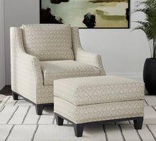 Load image into Gallery viewer, Spanish Made Damask Brocade Taupe Beige White Upholstery Drapery Fabric CF