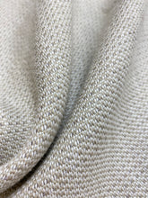 Load image into Gallery viewer, Designer Belgian Linen Tweed MCM Mid Century Modern Taupe Cream Water &amp; Stain Resistant Upholstery Fabric WHS 4414
