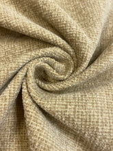 Load image into Gallery viewer, Designer Water &amp; Stain Resistant MCM Mid Century Modern Chenille Wheat Beige Upholstery Fabric WHS 4435