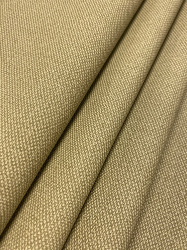 Designer Ecru Taupe Sage Green MCM Mid Century Modern Tweed Faux Leather Upholstery Vinyl WHS 4482
