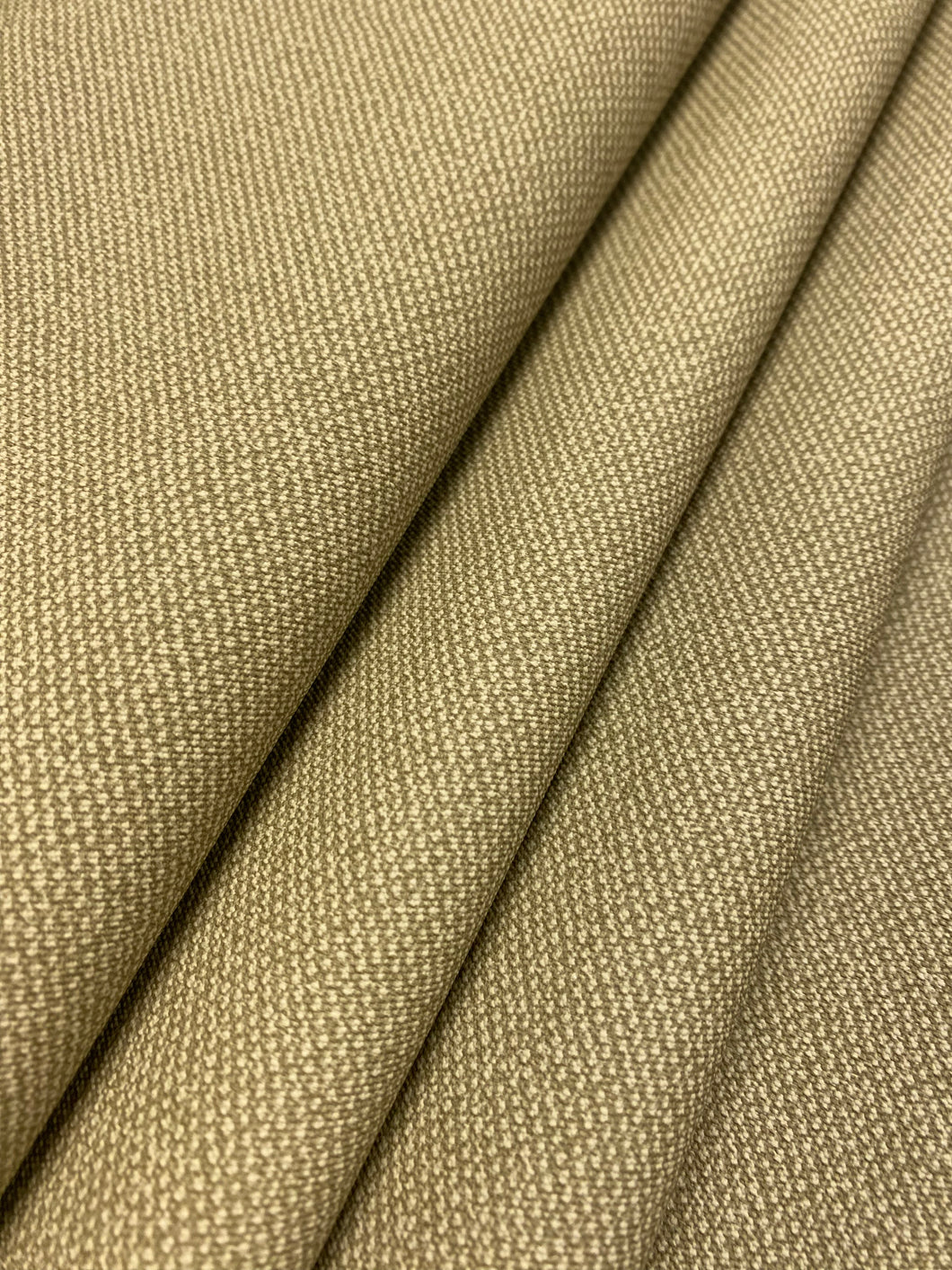 Designer Ecru Taupe Sage Green MCM Mid Century Modern Tweed Faux Leather Upholstery Vinyl WHS 4482