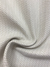 Load image into Gallery viewer, Perennials Nit Whitty Indoor Outdoor Water &amp; Stain Resistant Ivory Beige MCM Mid Century Modern Basketweave Upholstery Fabric WHS 4358