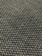 Load image into Gallery viewer, Designer Charcoal Grey Black Cream MCM Mid Century Modern Tweed Water &amp; Stain Resistant Upholstery Fabric WHS 4424