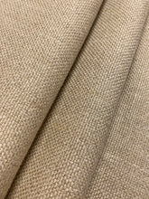 Load image into Gallery viewer, 1.5 Yds Designer Water &amp; Stain Resistant Heavy Duty Ecru Beige Flax Linen MCM Mid Century Modern Upholstery Fabric WHS 4343