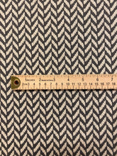 Load image into Gallery viewer, Designer Grey Ivory Herringbone MCM Mid Century Modern Water &amp; Stain Resistant Upholstery Fabric