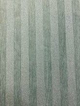 Load image into Gallery viewer, Designer Seafoam Green Chenille Stripe Upholstery Fabric WHS 4364