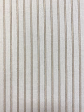 Load image into Gallery viewer, Designer Cream Beige Nautical Stripe Water &amp; Stain Resistant Upholstery Fabric WHS 4398
