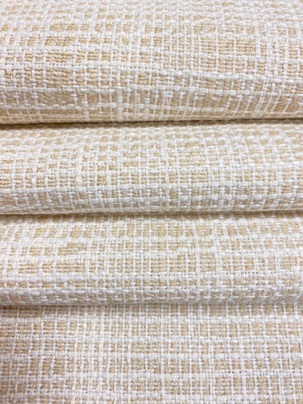 Designer Beige Cream MCM Mid Century Modern Textured Water & Stain Resistant Upholstery Fabric WHS 4542