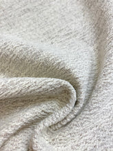 Load image into Gallery viewer, 1.5 Yd Designer Cream Taupe Distressed Chenille Water &amp; Stain Resistant Upholstery Fabric WHS 4529