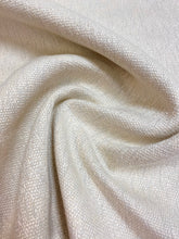 Load image into Gallery viewer, Designer Heavy Duty Grey Cream Nubby Belgian Linen Water &amp; Stain Resistant Upholstery Fabric WHS 4357