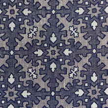 Load image into Gallery viewer, Navy Blue Aqua White Woven Ethnic Southwestern Kilim Upholstery Fabric MGF