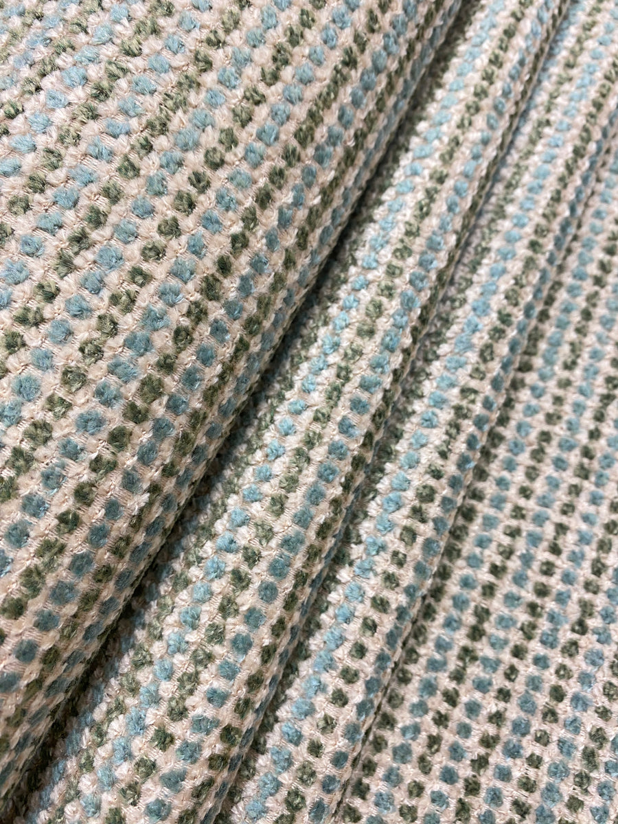 Seafoam Green Chenille MCM Upholstery Fabric | Fabric Bistro | Columbia ...