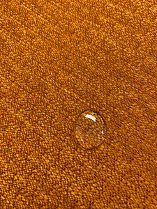 Designer Burnt Orange Tweed Water & Stain Resistant MCM Mid Century Modern Upholstery Fabric WHS 4416