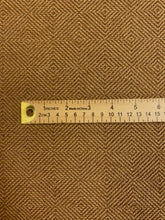 Load image into Gallery viewer, Designer Caramel Brown Diamond Geometric Upholstery Fabric WHS 4331