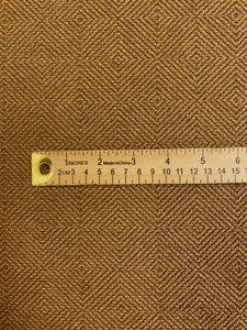 Designer Caramel Brown Diamond Geometric Upholstery Fabric WHS 4331