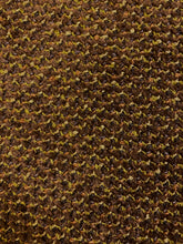 Load image into Gallery viewer, 1.3 Yard Designer Chenille Brown Chartreuse Yellow MCM Mid Century Modern Upholstery Fabric WHS 4404