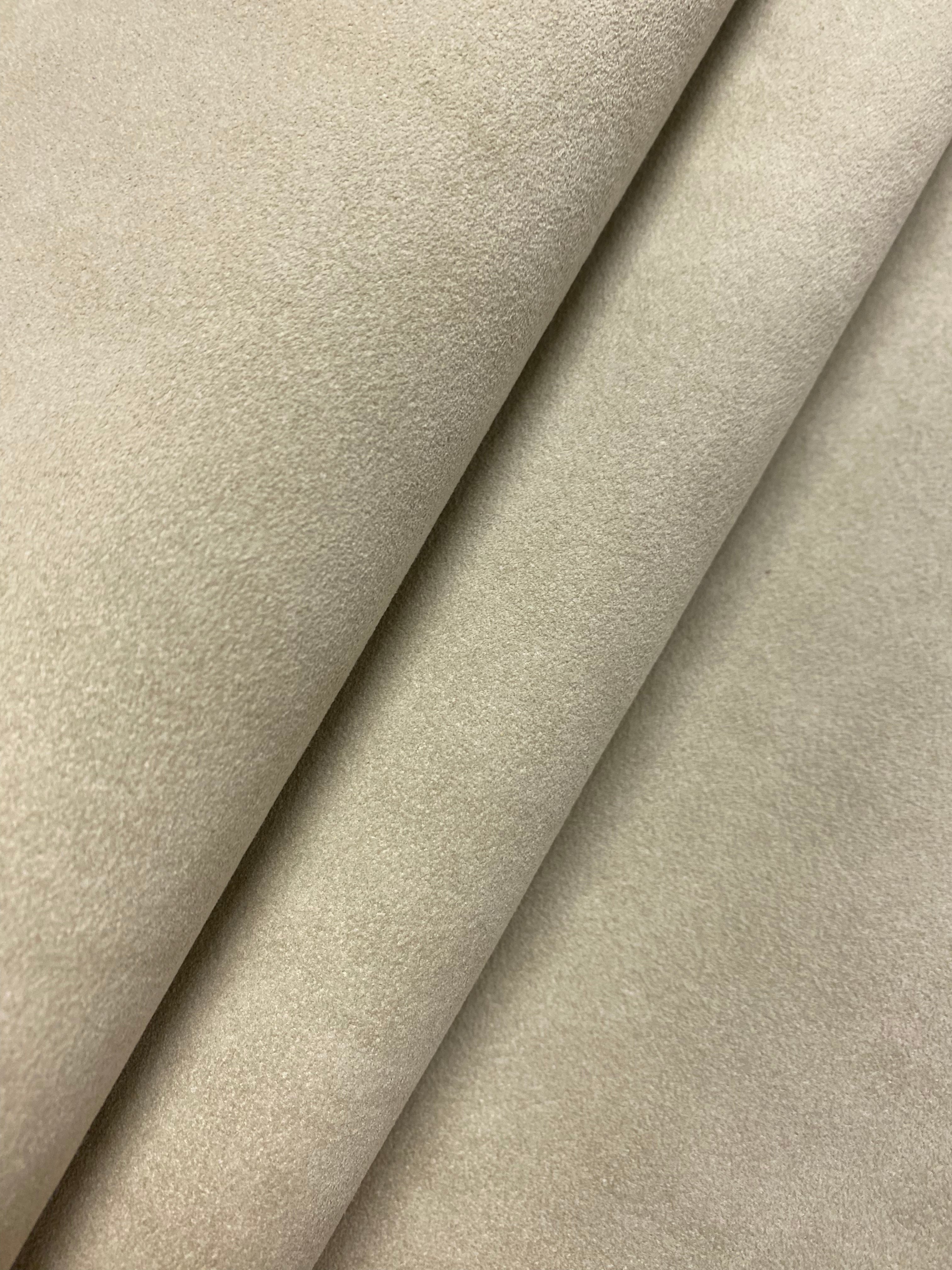 Designer Faux Hide Leather Taupe Suede Water & Stain Resistant Upholstery  Fabric WHS 4516