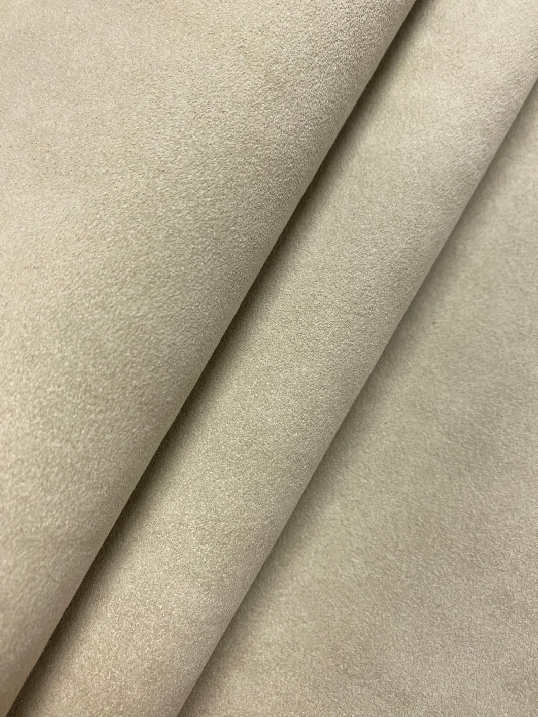 Designer Faux Hide Leather Taupe Suede Water & Stain Resistant Upholstery Fabric WHS 4516