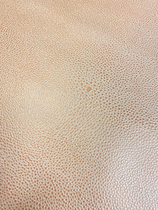 72" x 56"  Piece of Gold Bronze Stingray Shagreen Genuine Leather Hide Upholstery WHS 4485