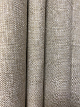Load image into Gallery viewer, Designer Water &amp; Stain Resistant Taupe Mocha Speckled Tweed MCM Mid Century Modern Upholstery Fabric WHS 4441