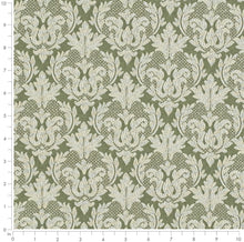 Load image into Gallery viewer, Spanish Made Damask Brocade Sage Green Upholstery Drapery Fabric CF