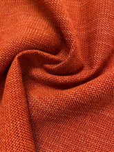 Load image into Gallery viewer, Designer Water &amp; Stain Resistant Tweed Coral Orange MCM Mid Century Modern Upholstery Fabric WHS 4340