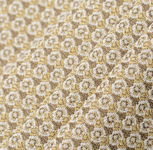Load image into Gallery viewer, Spanish Made Small Scale Geometric MCM Mid Century Modern Mustard Gold White Upholstery Drapery Fabric CF