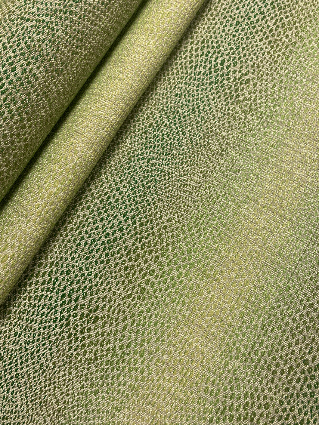 1.5 Yd Janus et Cie Brock Trout Foliage Indoor Outdoor Water & Stain Resistant Green Ombre Python Reptile Upholstery Drapery Fabric WHS 4307