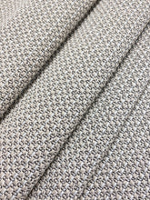 Load image into Gallery viewer, Designer Water &amp; Stain Resistant Beige Black Cream MCM Mid Century Modern Tweed Upholstery Fabric WHS 4395