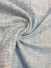 Load image into Gallery viewer, 1.9 Yard Remnant Thibaut Freeport Sky Blue InsideOut Water &amp; Stain Resistant Upholstery Fabric WHS 4496