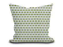 Load image into Gallery viewer, Custom Pillow Cover in Abstract Thibaut Denver in Green - One Side