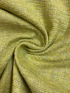 Designer Lime Green Textured MCM Mid Century Modern Water & Stain Resistant Upholstery Fabric STA 4524