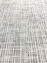 Load image into Gallery viewer, Designer Grey Cream Woven Water Stain Resistant MCM Mid Century Modern Upholstery Fabric WHS 4454