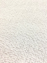 Load image into Gallery viewer, Designer Water &amp; Stain Resistant Indoor Outdoor MCM Mid Century Modern Textured White Boucle Upholstery Fabric WHS 4333